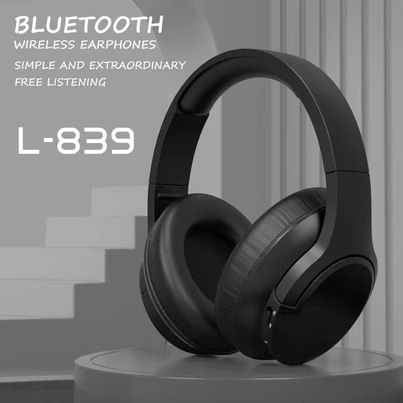 L839 Bluetooth 5.3 Foldable Gaming Headset - Sport Earphones with Mic for Ultimate Music Experience