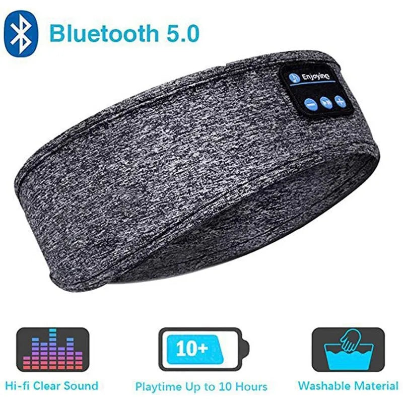 Experience Ultimate Comfort and Sound with the Fone Wireless Bluetooth 5.0 Sports Headband Earphones - Perfect for Music and Sleep!