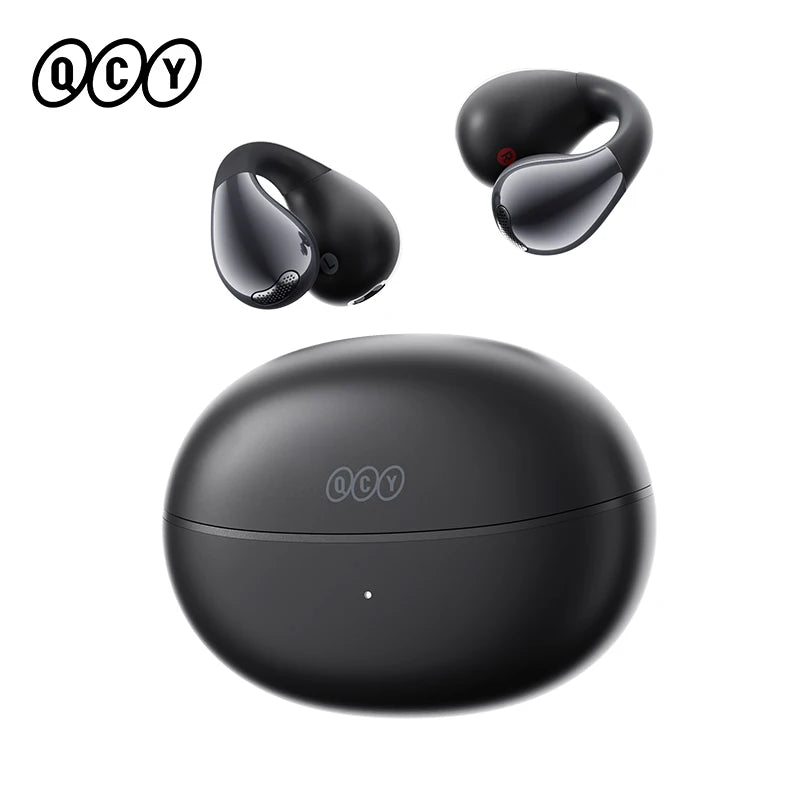 Crossky C30S Hi-Res Open Ear Wireless Earphones - Bluetooth 6.0 Clip-On Sports Headphones with 40 Hours Playtime