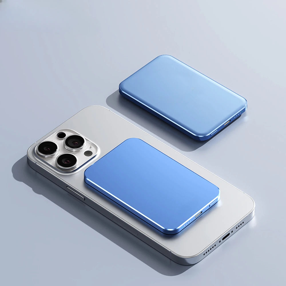 Compact Magnetic Wireless Power Bank 5000mAh - PD20W Charger for MagSafe iPhone, Samsung & Xiaomi