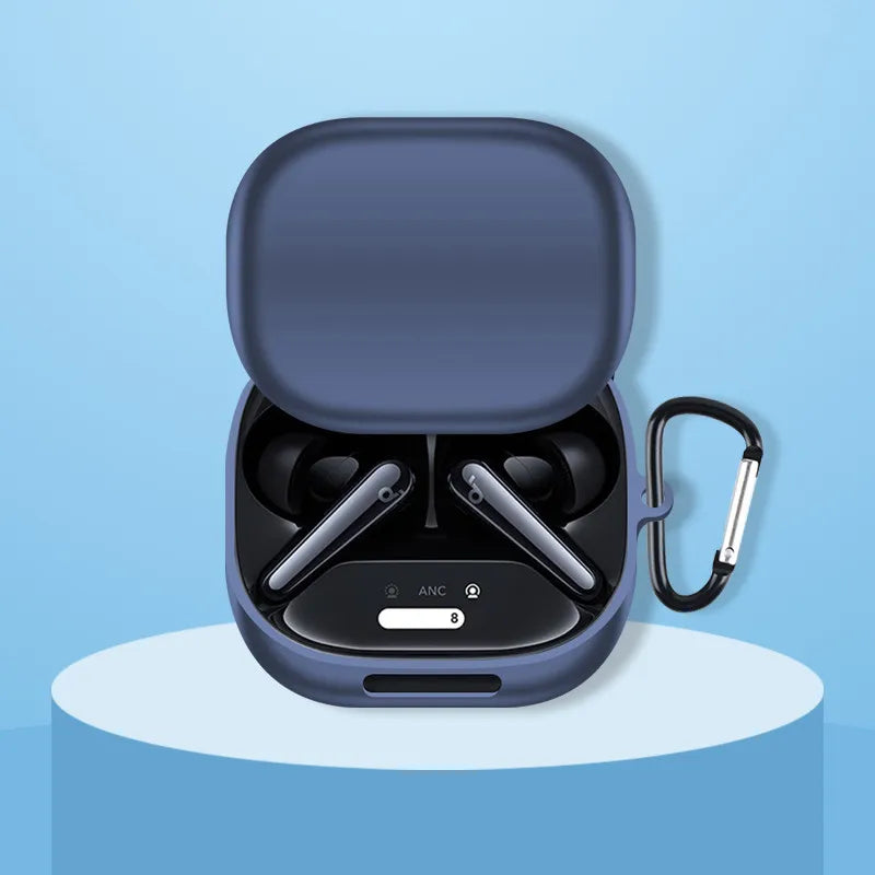 Anker Soundcore Liberty 4 Pro Protective Case with Nylon Lanyard - Soft Cover Sleeve and Hand Rope Strap Accessories