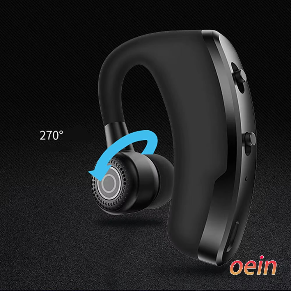 V9 Bluetooth Earphones - Wireless Handsfree Headset for Business, Sports & Driving - Compatible with iPhone & Samsung