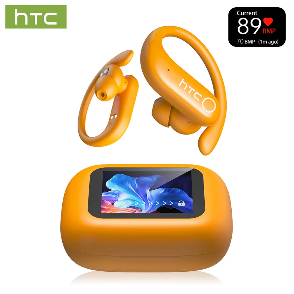 NE61 Wireless Bluetooth Earbuds - Noise-Cancelling Sports Headphones with AI Translator & Heart Rate Monitor