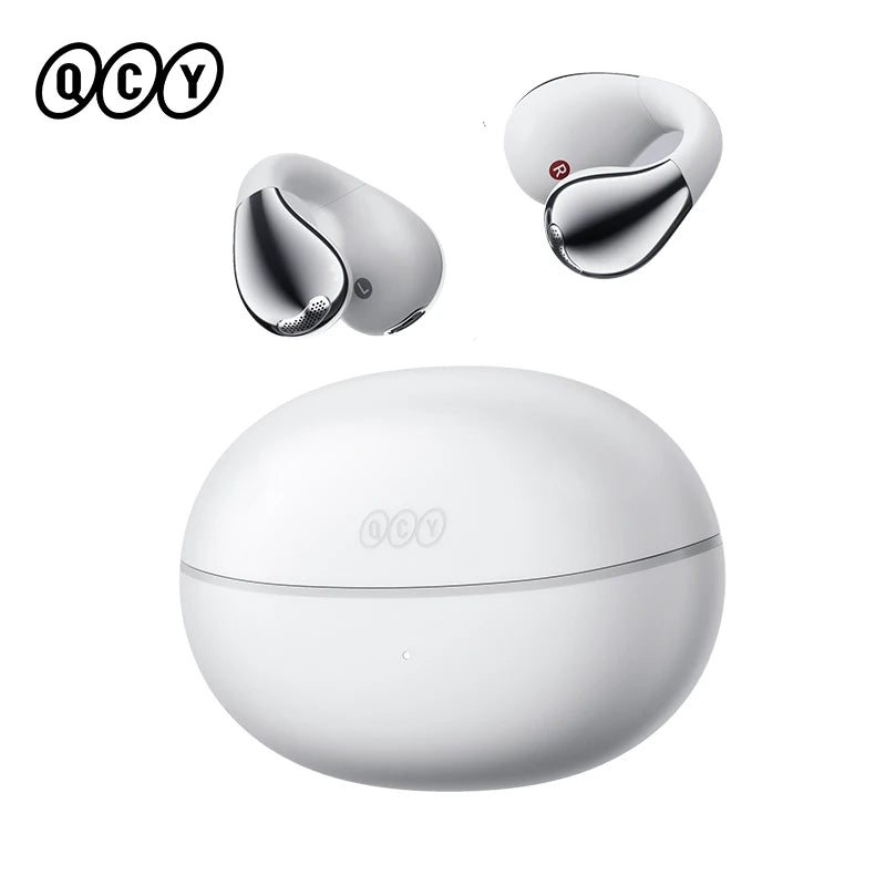 Crossky C30S Hi-Res Open Ear Wireless Earphones - Bluetooth 6.0 Clip-On Sports Headphones with 40 Hours Playtime
