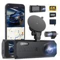 Revolutionary 3 Channel 4K Dash Cam with Night Vision, Wi-Fi & GPS – Ultimate Car Security with 3.16" Touchscreen and 64GB SD Card Included