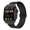 Smart Watch 1.96" Full Touch for Android and Iphone, Smartwatches with Fitness Tracker,100+ Sports Modes Smart Watches for Men Women Black