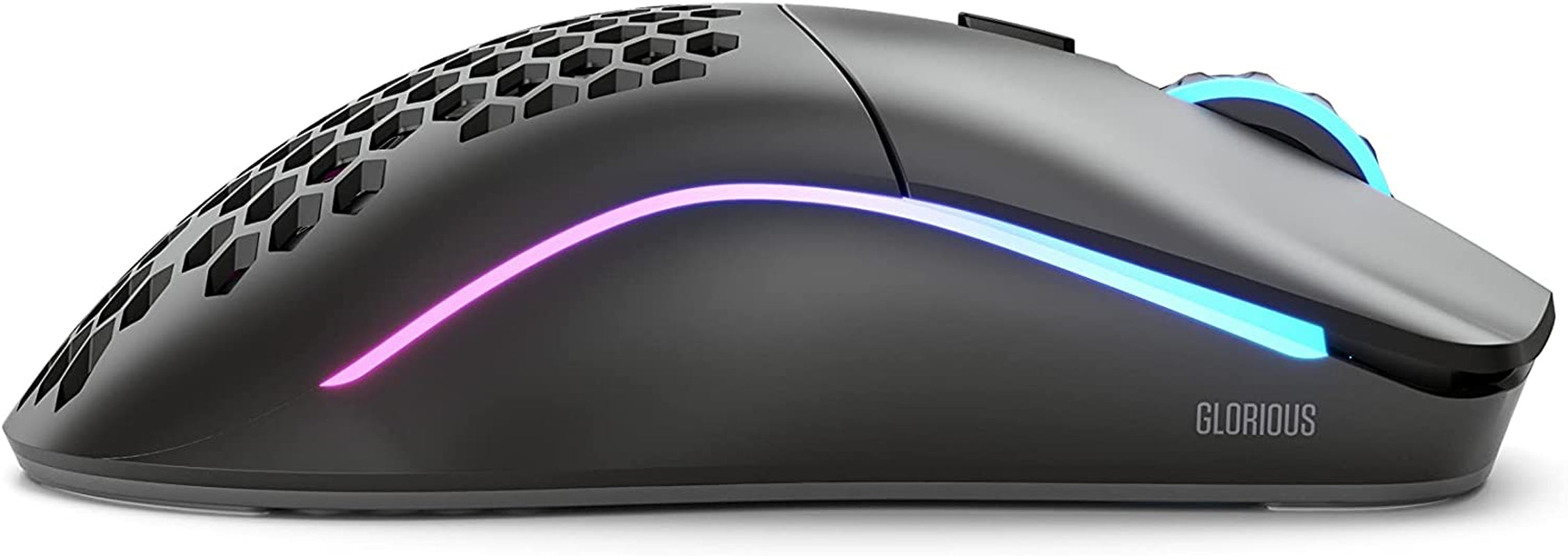 Unleash Your Gaming Potential with the Model O Wireless Gaming Mouse - Ultra-Lightweight, 69G Honeycomb Design, RGB Customization, and Lag-Free 2.4GHz Connectivity for Up to 71 Hours of Play - Matte Black