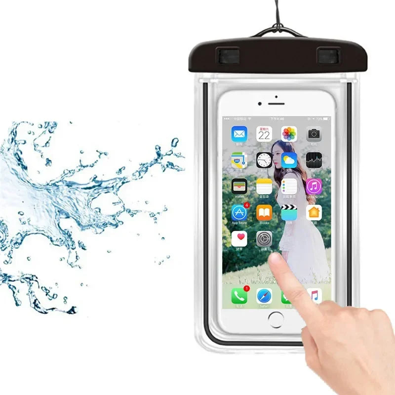 Ultimate Waterproof Phone Pouch for Water Sports - Dive, Swim, and Ski with Confidence! Fits 6 Inch Phones