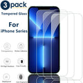 Ultimate 3-PACK Tempered Glass Screen Protectors for iPhone 16, 15, 14, 13, 12, 11 Pro Max, XR, and X - Unmatched Clarity and Protection!