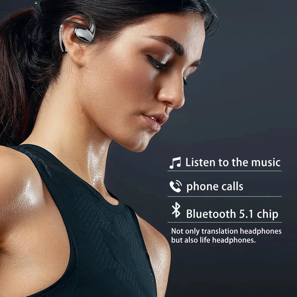 M8 Language Translator Earbuds - Real-Time Translation in 144 Languages for Effortless Travel Communication