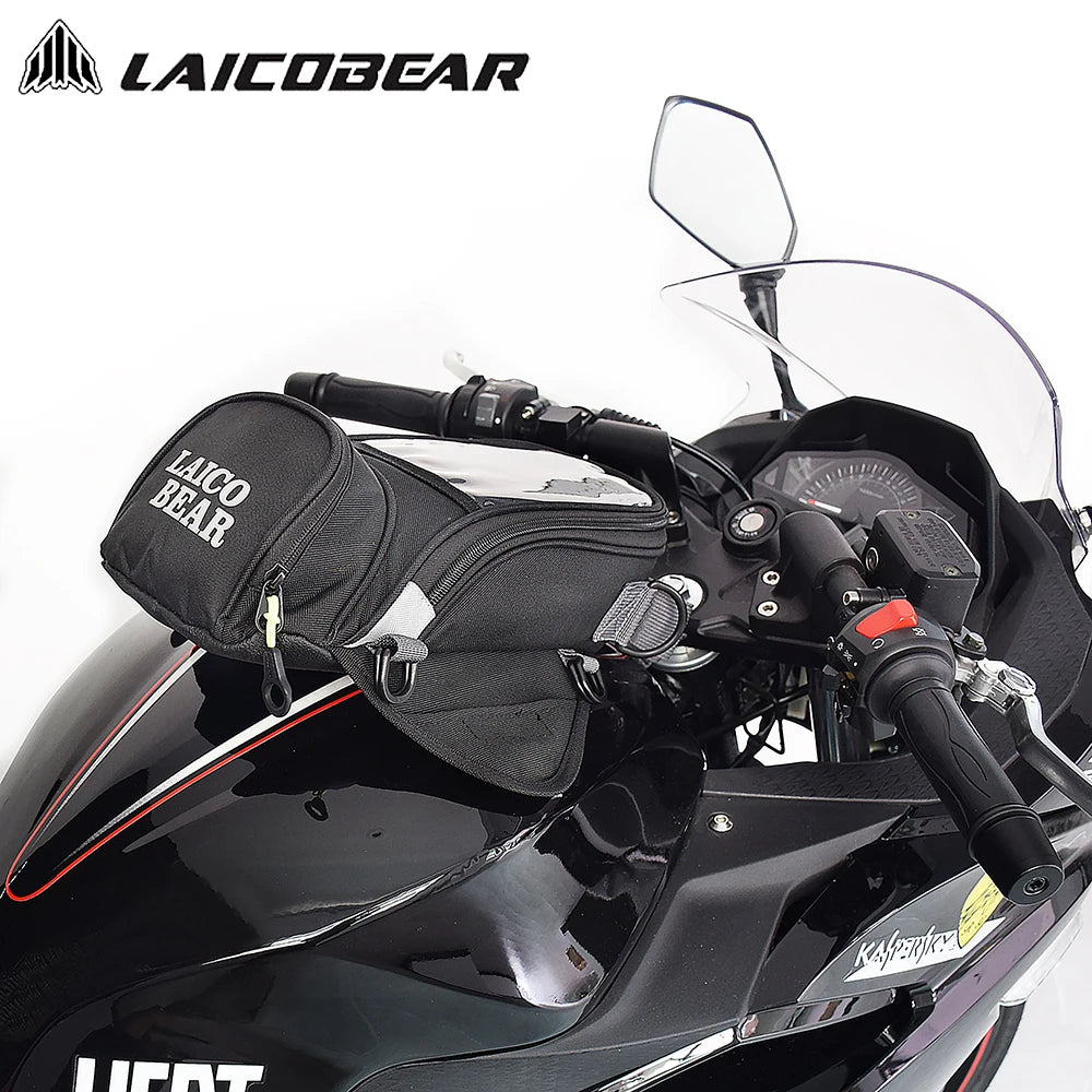 Premium Waterproof Motorcycle Tank Bag - Magnetic Navigation & Oil Reservoir Package