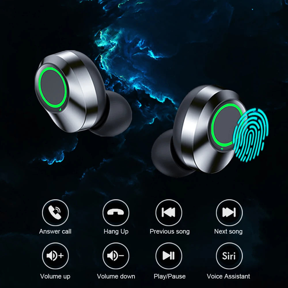 High-Performance NES TWS Wireless Bluetooth Earbuds - Sport Stereo Headphones with Built-In Microphone for HD Calls and Gaming