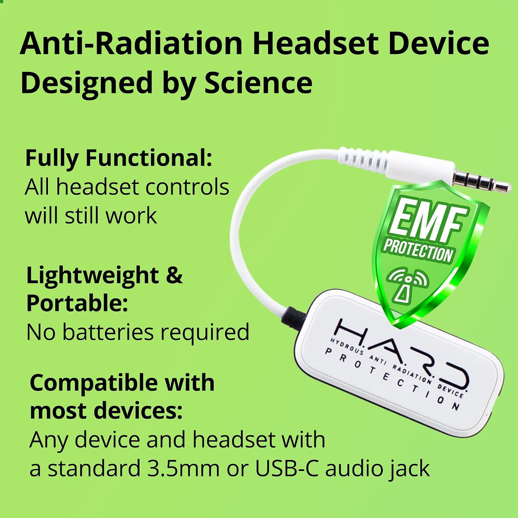 Shield Your Body Headset anti Radiation Device, EMF Blocker Wire Headphone Accessory, Functional Air Tube Alternative with Improved Audio Quality, Compatible with 5G Devices and 3.5Mm Headphones