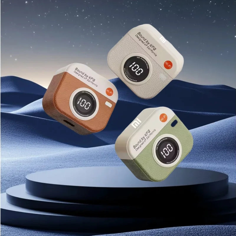 Q86 Bluetooth 5.3 Wireless Headphones - HiFi Gaming Earbuds with 24-Hour Battery, LED Display & Waterproof Design for Sports