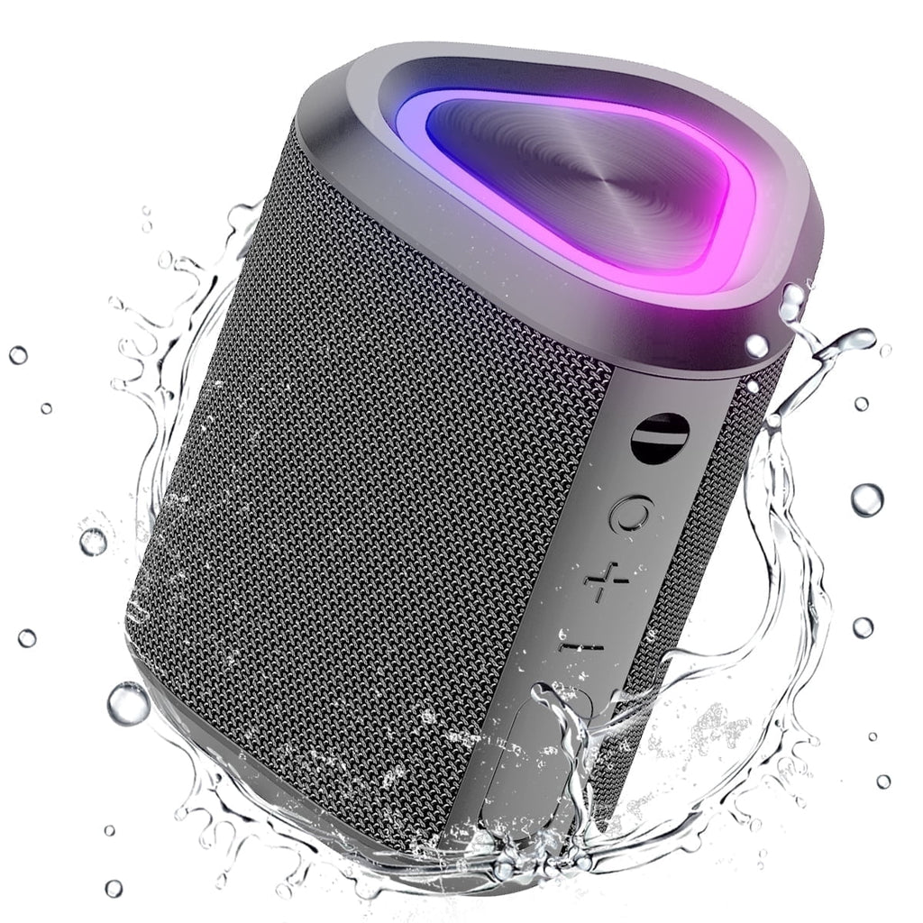 Experience Ultimate Freedom with Our Portable Bluetooth Speaker - IPX7 Waterproof, 24-Hour Playtime, and Stunning Sound in Gray