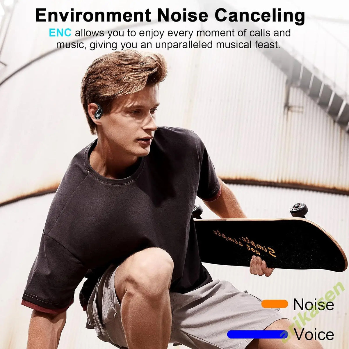 Ultimate 75Hrs Bluetooth 5.3 Waterproof Earphones with ENC Noise Cancelling Mic - Deep Bass for Sports & Gym