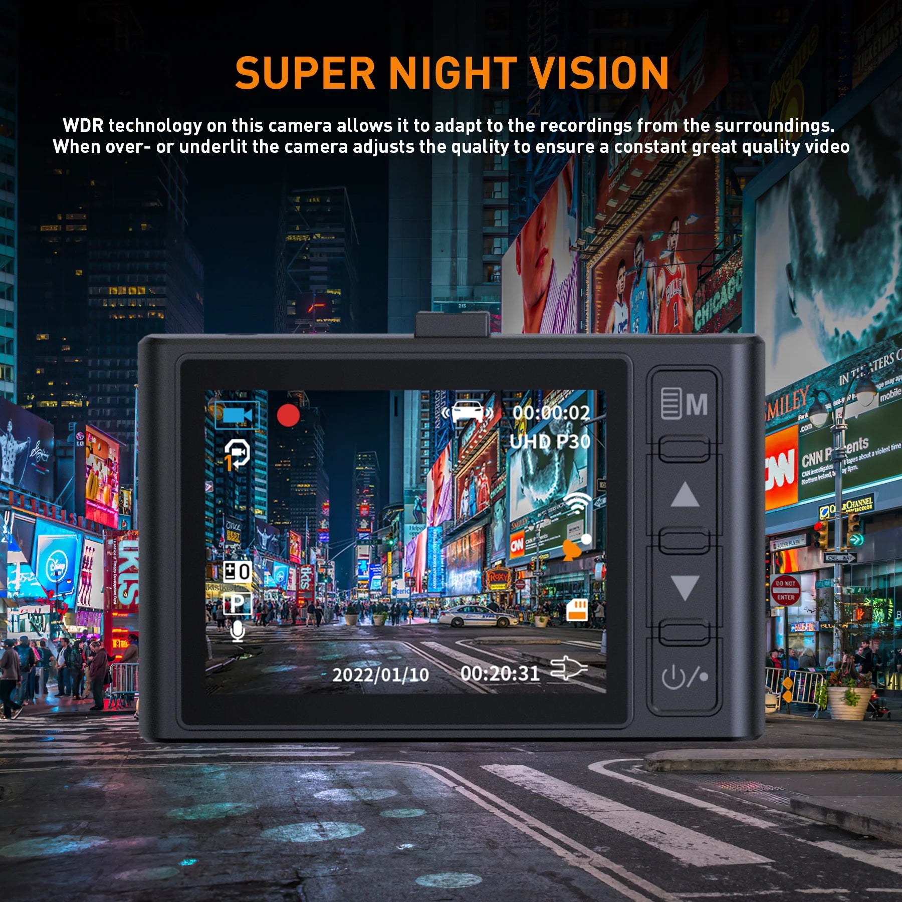 Capture Every Moment: NEXPOW Dual Dash Cam with 1080P Front & Rear Recording, Night Vision, G-Sensor, and Loop Recording