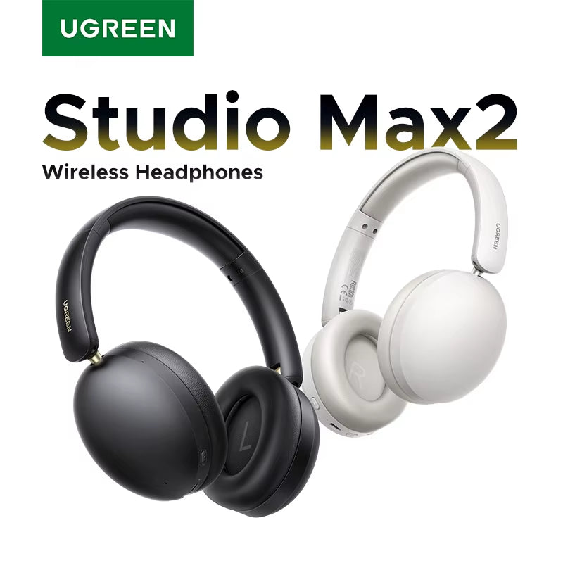 Studio Max2 Wireless Bluetooth Headphones - 80H Playtime, HiFi Stereo Sound, Over Ear Design with Microphone, Bluetooth 5.4 Technology