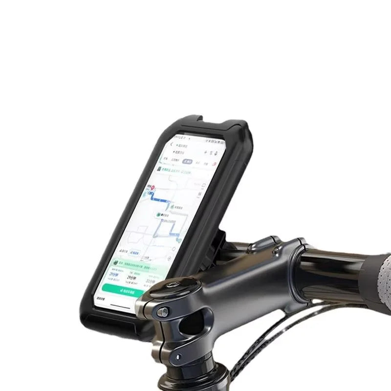 Ultimate Waterproof Motorcycle & Bicycle Phone Holder - 360° Rotating GPS Stand for Outdoor Navigation