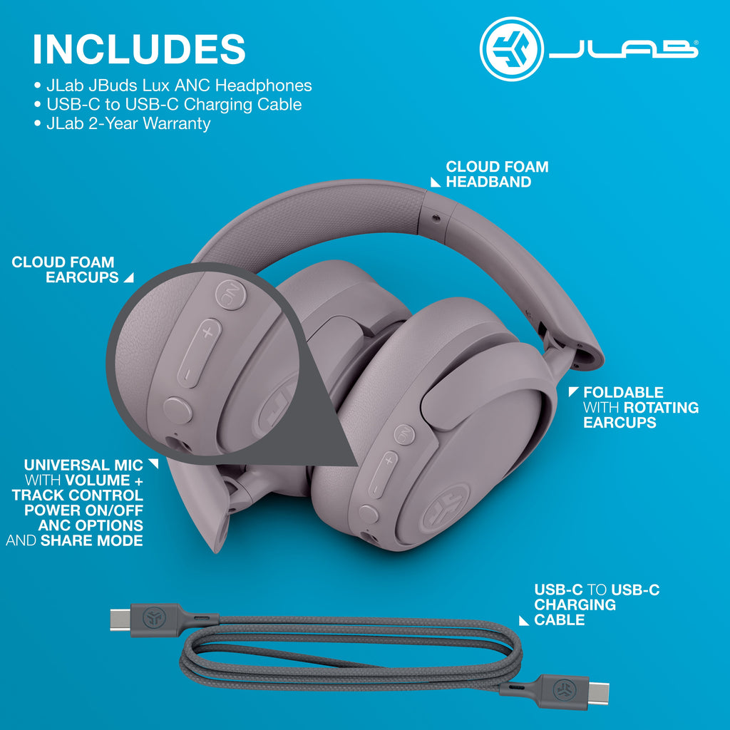 Experience Unmatched Sound with Jbuds Lux Active Noise Cancellation Bluetooth Headphones