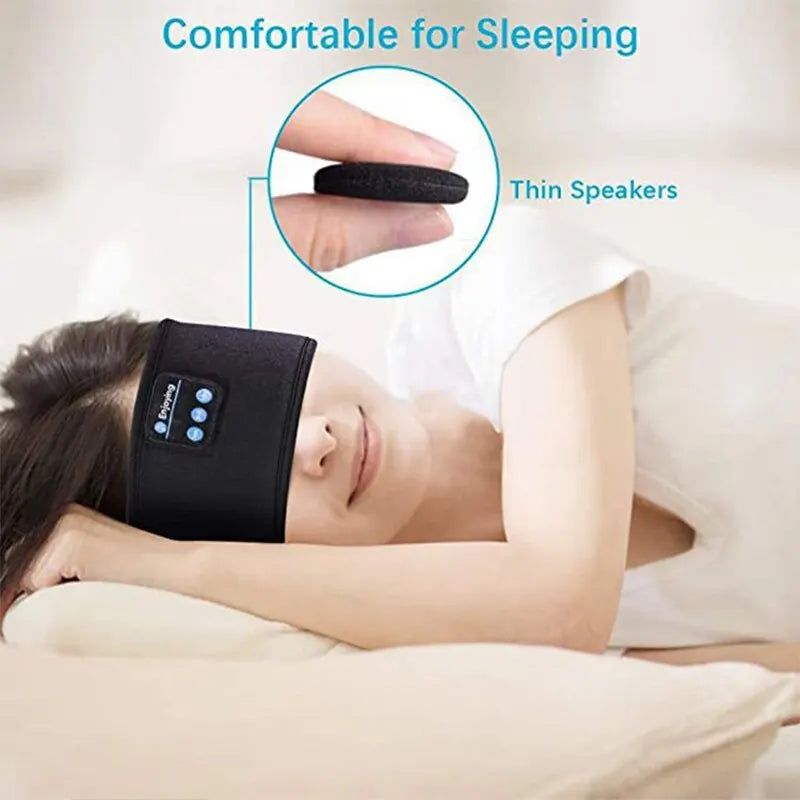 Experience Ultimate Comfort and Sound with the Fone Wireless Bluetooth 5.0 Sports Headband Earphones - Perfect for Music and Sleep!