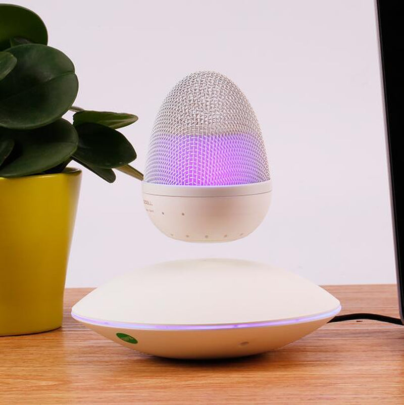 Experience the Magic of Sound with the Newest Levitating Floating Speaker - Portable Magnetic Suspension Wireless Wonder!