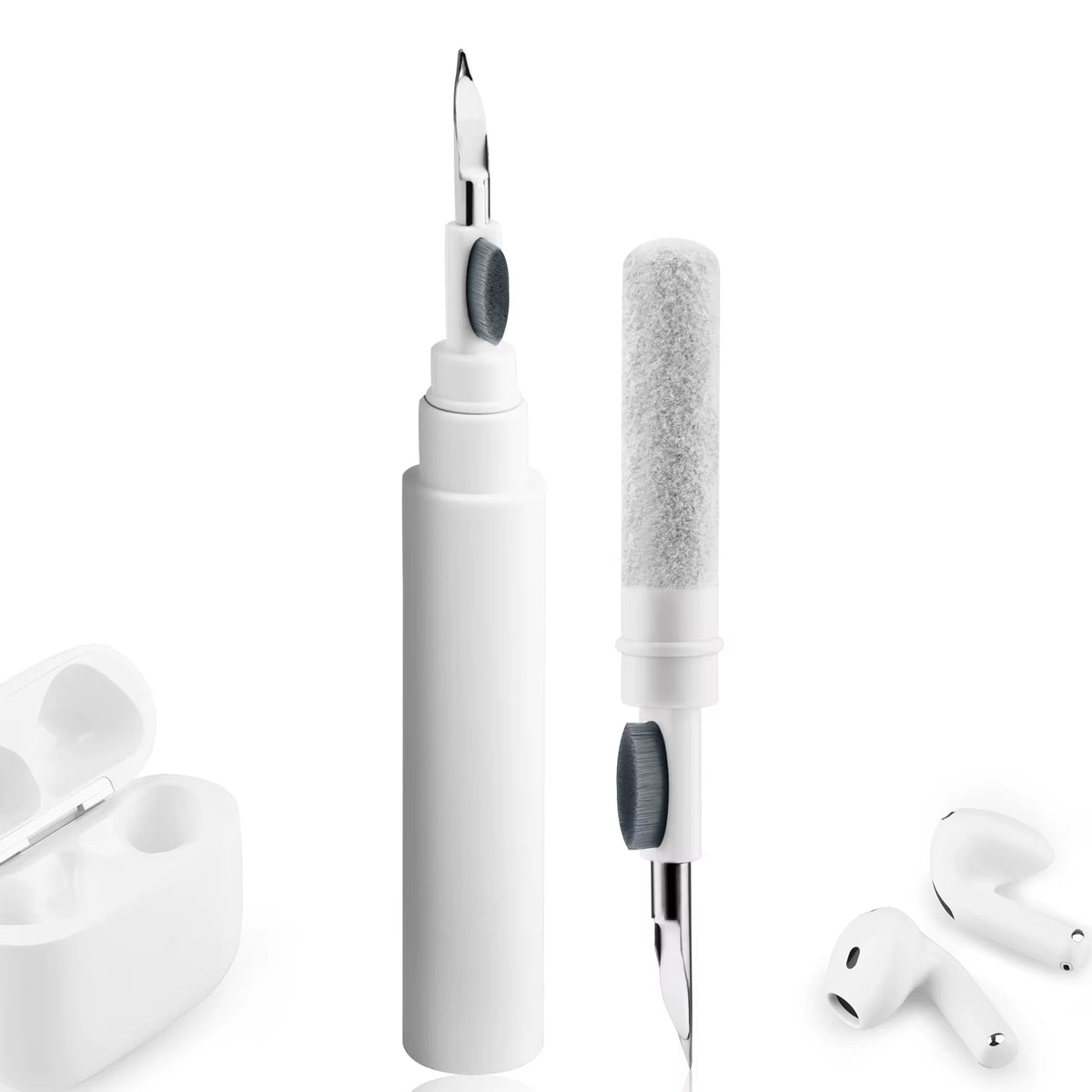 3-in-1 Bluetooth Earphones Cleaning Pen Tool - Ultimate Cleaner Kit for AirPods Pro, 3, 2, 1 & Xiaomi iPhone Earbuds