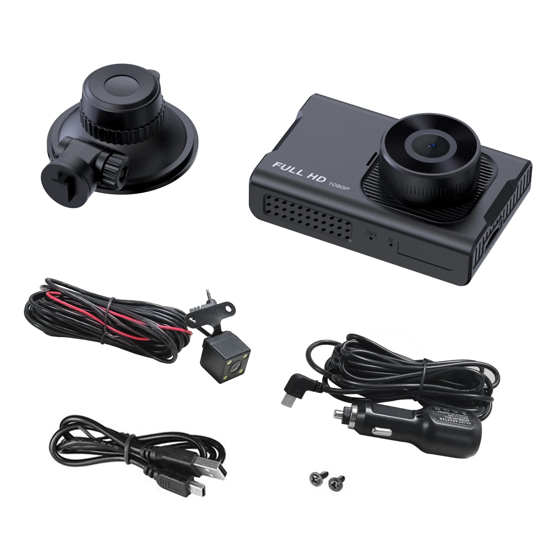 Capture Every Moment: NEXPOW Dual Dash Cam with 1080P Front & Rear Recording, Night Vision, G-Sensor, and Loop Recording