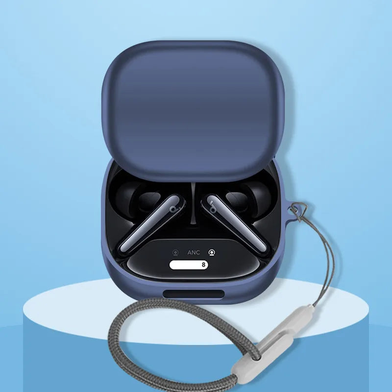 Anker Soundcore Liberty 4 Pro Protective Case with Nylon Lanyard - Soft Cover Sleeve and Hand Rope Strap Accessories
