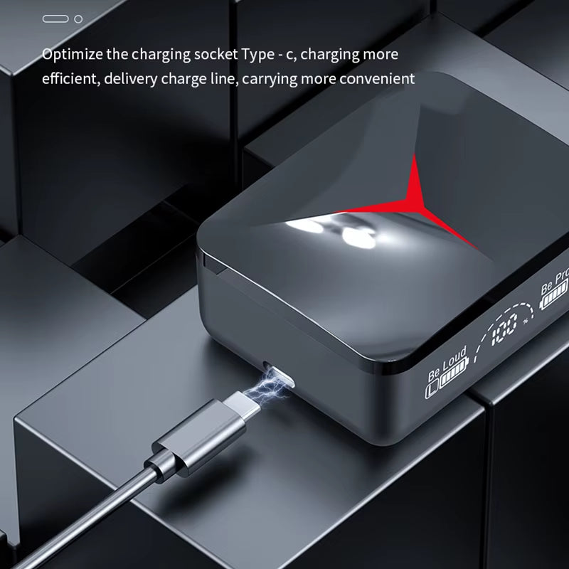 M90 Wireless Gaming Earbuds - Bluetooth 5.3 Sport Headphones with Mic for iPhone & Xiaomi