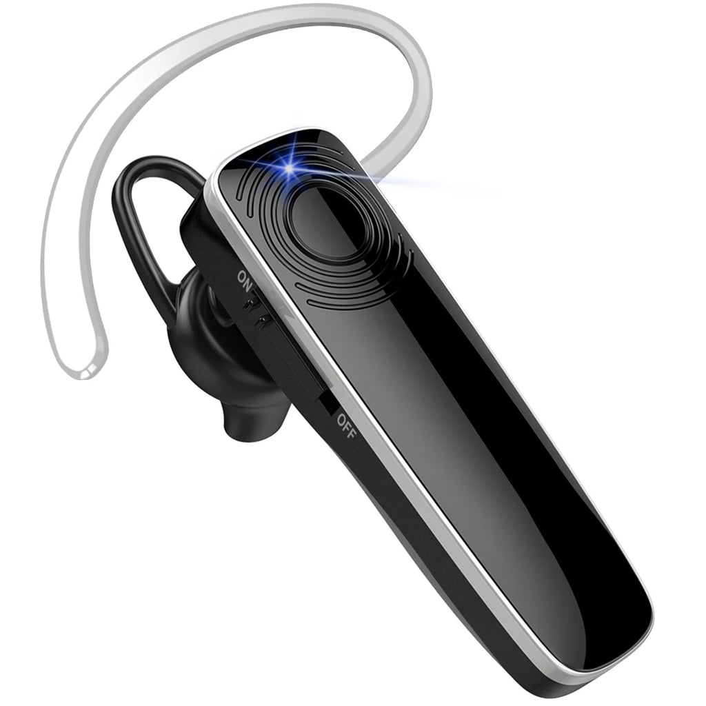 Premium Wireless Bluetooth Earbuds with MEMS Microphone - Handsfree Single Earphone for Driving and Business Use