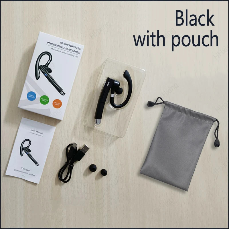 Premium Bluetooth Wireless Headphones with Microphone - Noise Cancelling Earphones for Handsfree Business & Driving