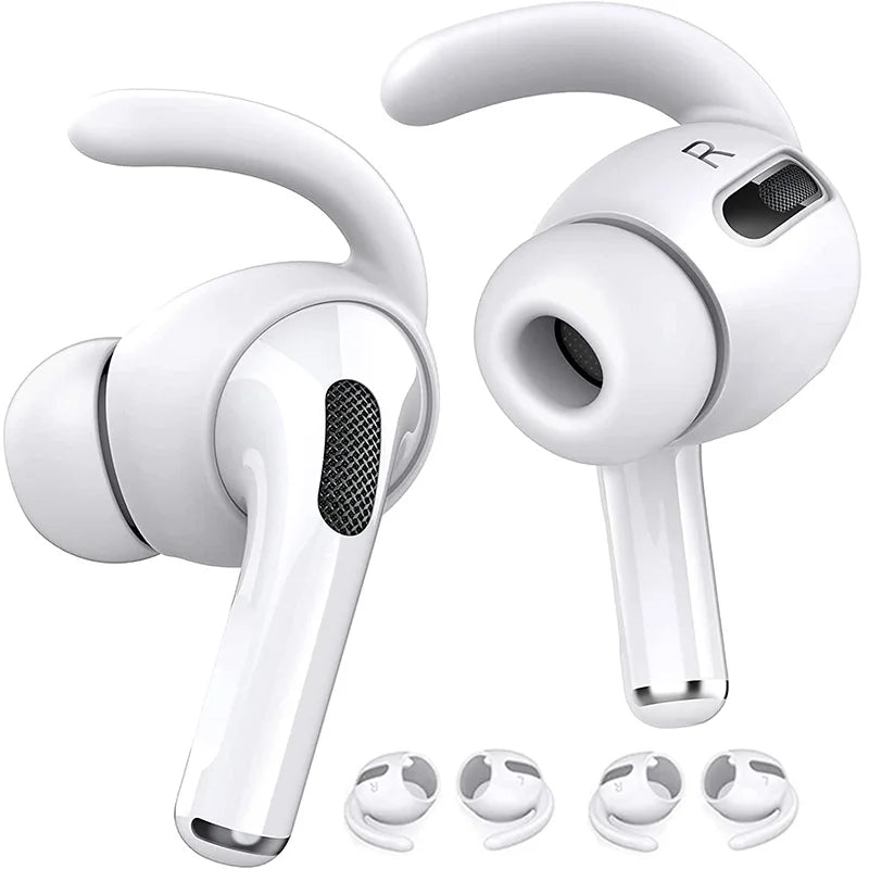 Premium Silicone Ear Hooks for Apple AirPods Pro - Anti-Slip Eartips for Ultimate Comfort and Secure Fit