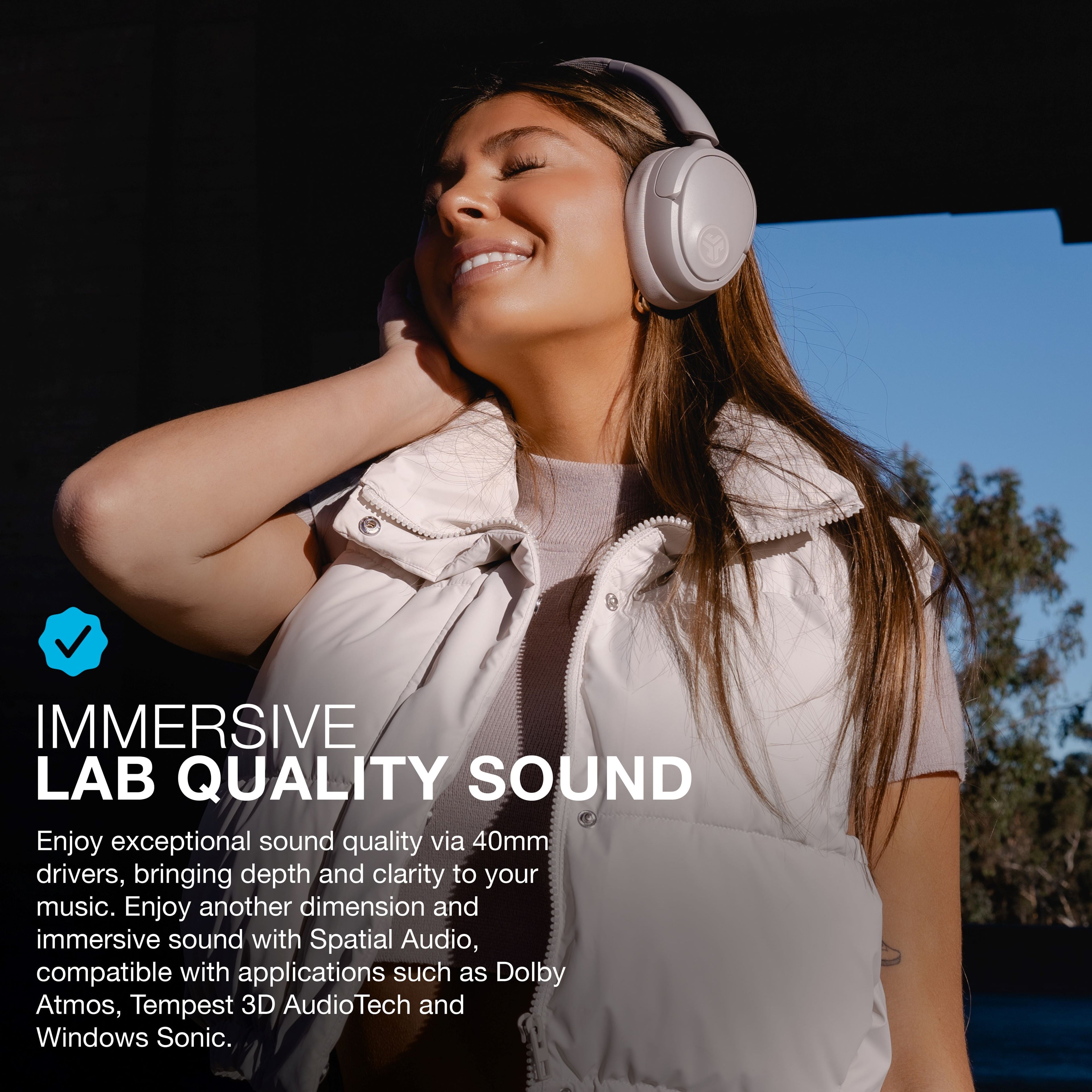 Experience Unmatched Sound with Jbuds Lux Active Noise Cancellation Bluetooth Headphones