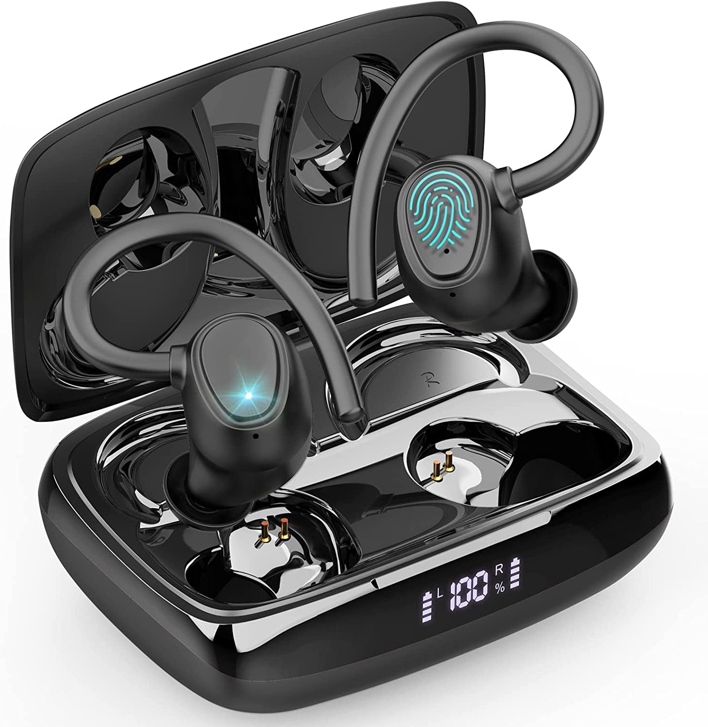 Experience Unmatched Sound with Our Wireless Bluetooth 5.1 Earbuds - Perfect for Sports, Gaming, and Travel! IPX7 Waterproof, Deep Bass, and 48 Hours of Playtime!