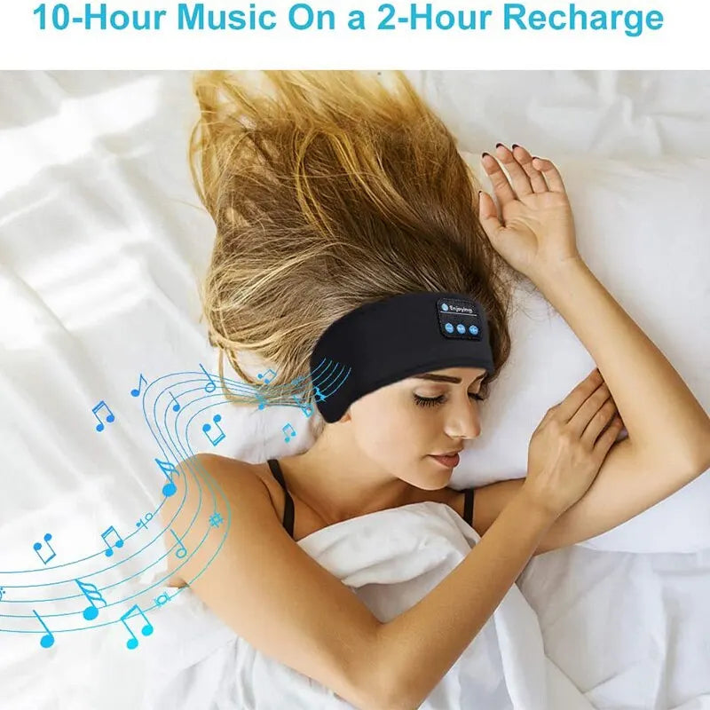 Experience Ultimate Comfort and Sound with the Fone Wireless Bluetooth 5.0 Sports Headband Earphones - Perfect for Music and Sleep!