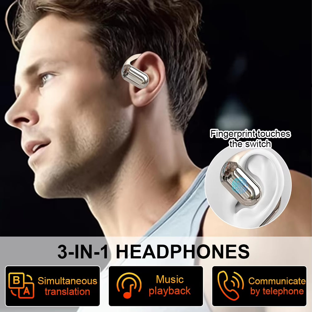 Revolutionary 3-In-1 AI Translator Earbuds: Effortlessly Communicate in 144 Languages with Noise Cancelling Bluetooth 5.3 Technology