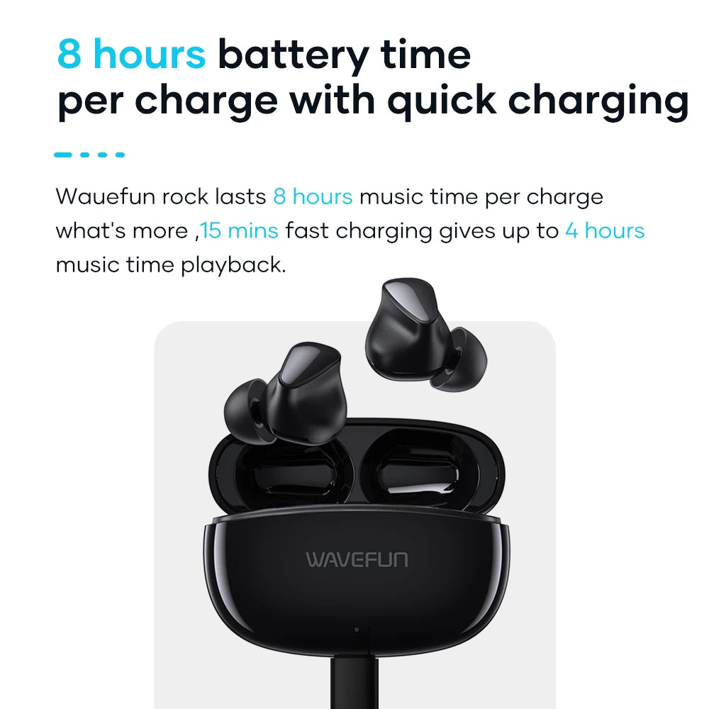 Super Bass Bluetooth Earbuds - Dual Mode Wireless Headphones for Music & Gaming with Quick Charging & BT5.3 Technology