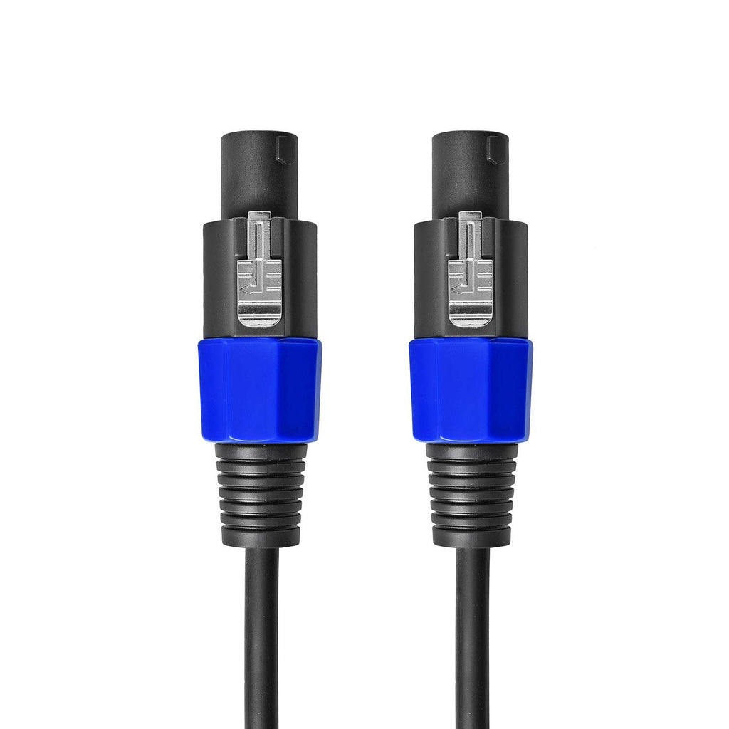 2Pcs 10Ft Pro Speakon to Speakon Cable 7Mm Twist Lock Audio Speaker Wire