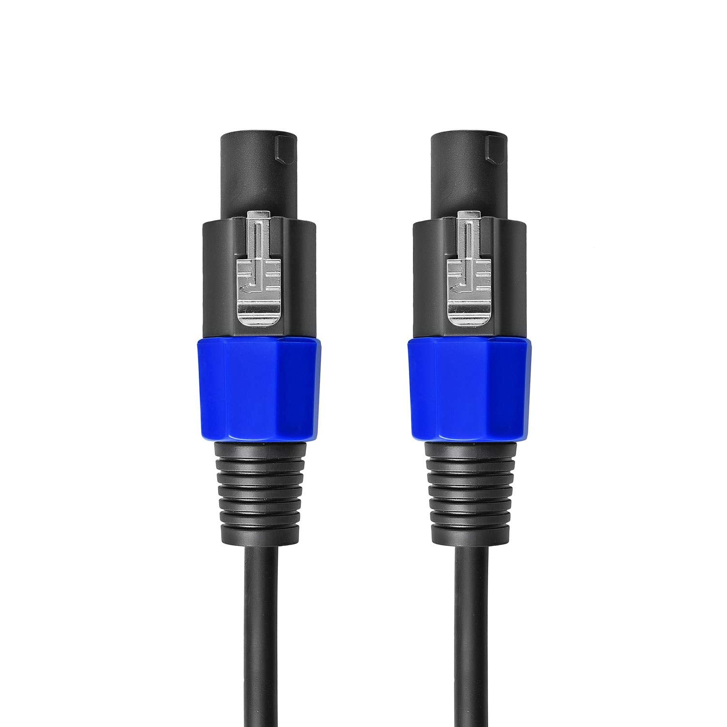 2Pcs 10Ft Pro Speakon to Speakon Cable 7Mm Twist Lock Audio Speaker Wire