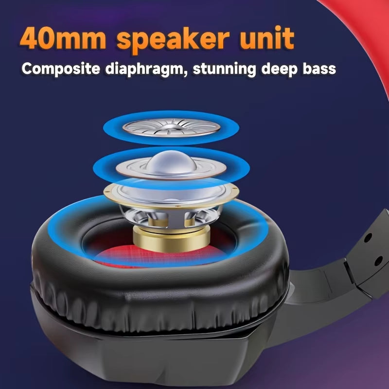 A66 Wired Gaming Headphones - Ultimate Sound for Music, Movies, Online Courses & Conferences