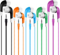 Earbuds Bulk for Kids Students School Classroom 30 Pack, Wholesale Disposable Earphones Headphones for Computers Chromebook Ipad PC Android Phone, Fits All 3.5Mm Interface