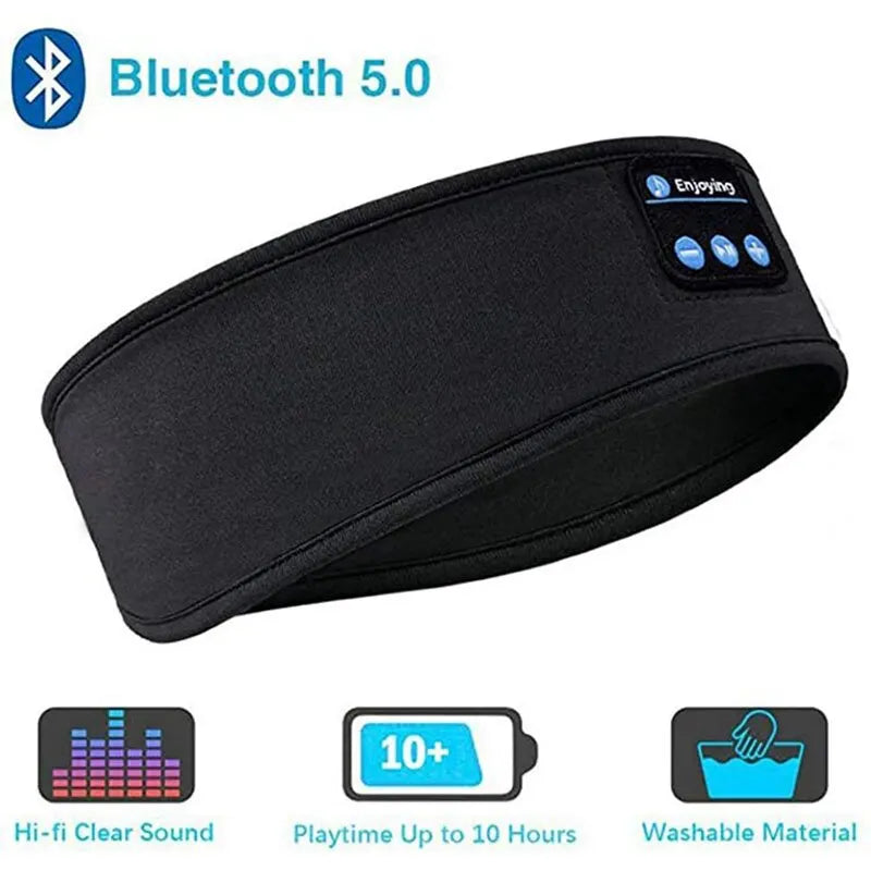 Experience Ultimate Comfort and Sound with the Fone Wireless Bluetooth 5.0 Sports Headband Earphones - Perfect for Music and Sleep!