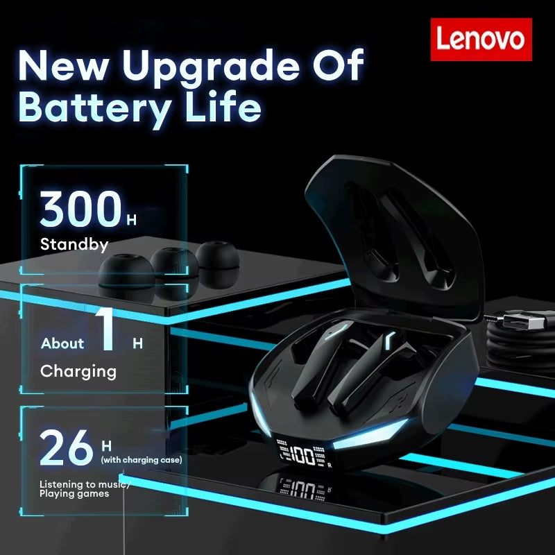 XT53 Bluetooth 5.4 Wireless Earbuds - Waterproof, HD Call, Low Latency Gaming Headset with LED Display