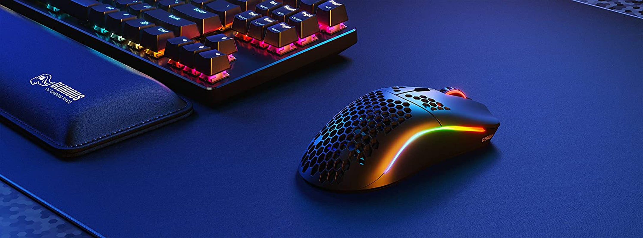 Unleash Your Gaming Potential with the Model O Wireless Gaming Mouse - Ultra-Lightweight, 69G Honeycomb Design, RGB Customization, and Lag-Free 2.4GHz Connectivity for Up to 71 Hours of Play - Matte Black