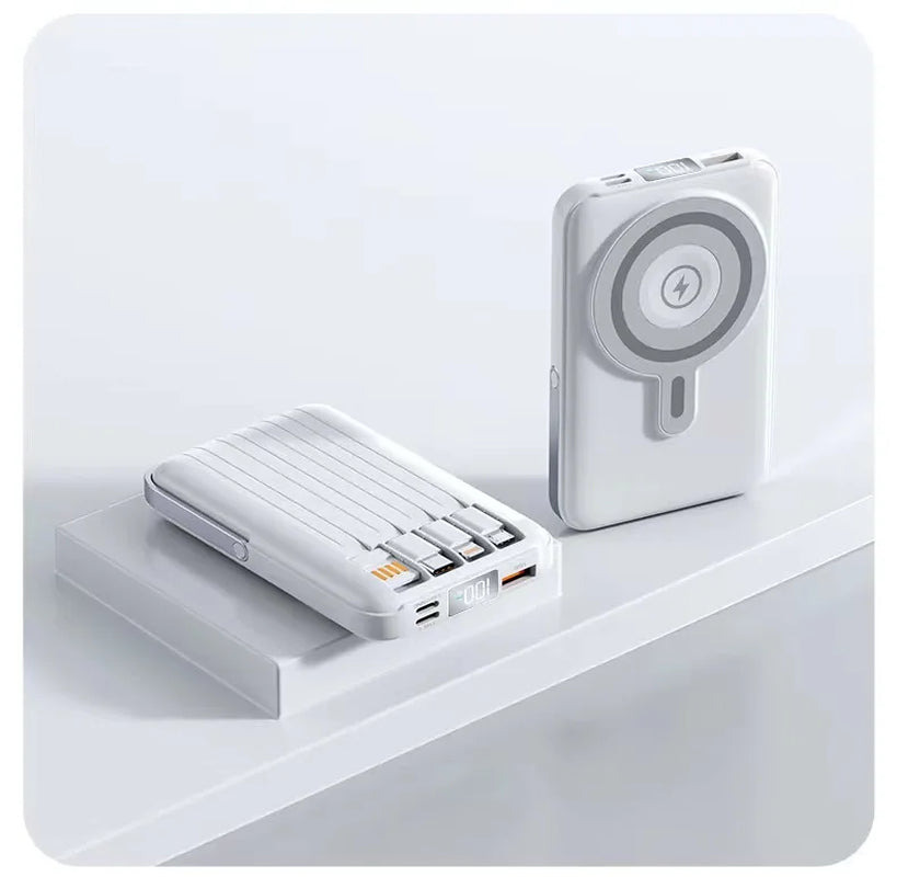 Ultra-Slim 22.5W Wireless Magnetic Power Bank - Fast Charging 10000mAh for Phones & Watches