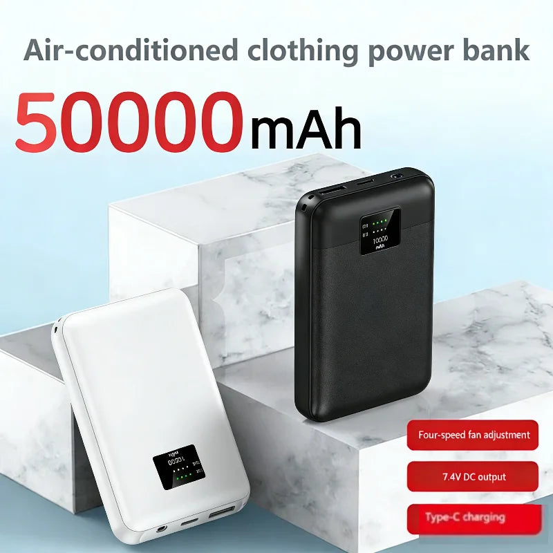 Ultra-High Capacity 50000mAh Portable Powerbank for Heated Vests & Gloves - Essential Electric Heating Solution!