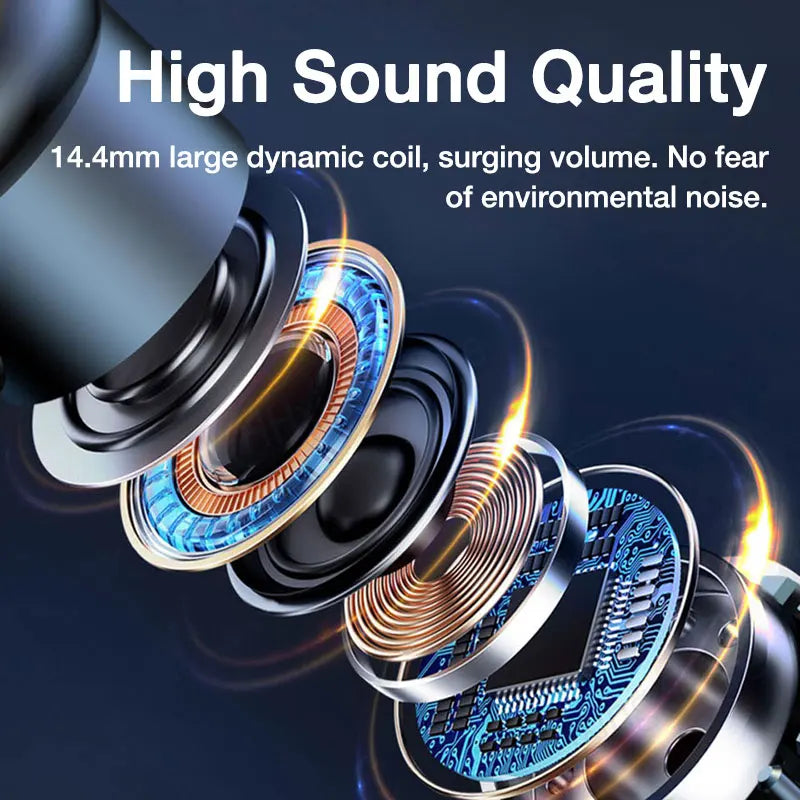 Premium Wireless Bluetooth Headphones with Microphone - Comfortable In-Ear Earphones for Ultimate Sound Experience