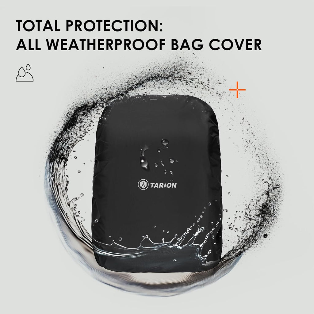 Camera Backpack for Photographers Compact 15L, TB04 Black | 15 Inch Laptop Compartment, Side Access Quick Draw, Anti-Theft Hidden Pocket, Tripod Holder, Rain Cover, Travel-Friendly