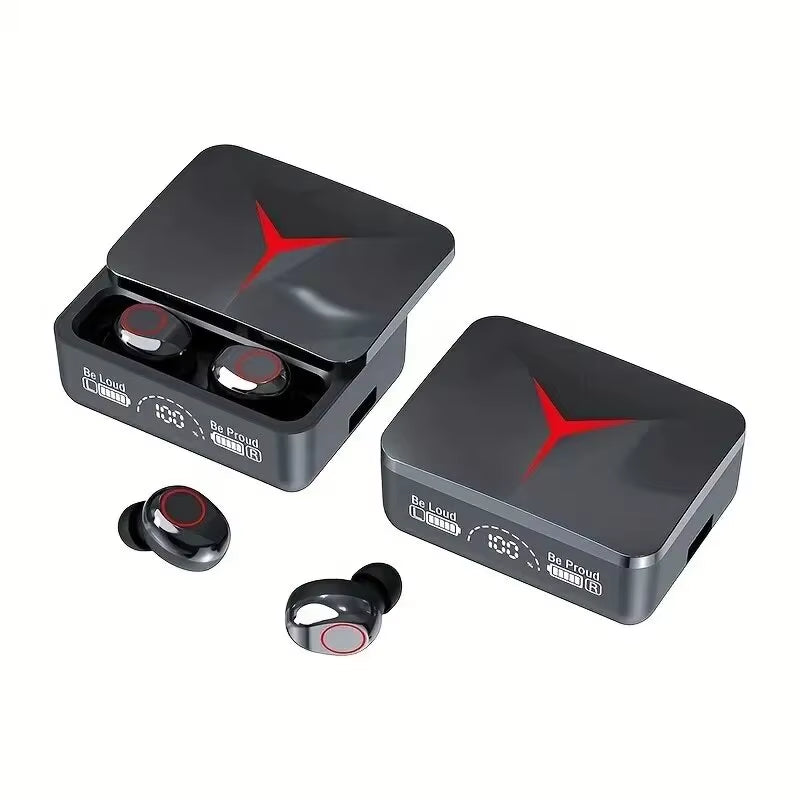 M90 Wireless Gaming Earbuds - Bluetooth 5.3 Sport Headphones with Mic for iPhone & Xiaomi